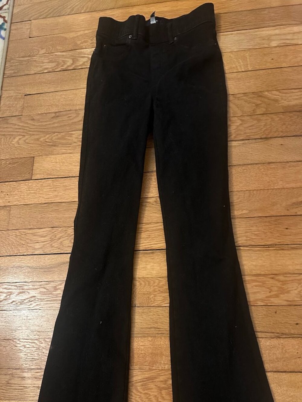Spanx Flare Jeans, Clean Black - Like new - Size Petite Medium